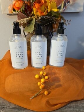 3 Pk -Skin Supply Hand Sanitizer With Eucalyptus & Aloe - Pump Bottle